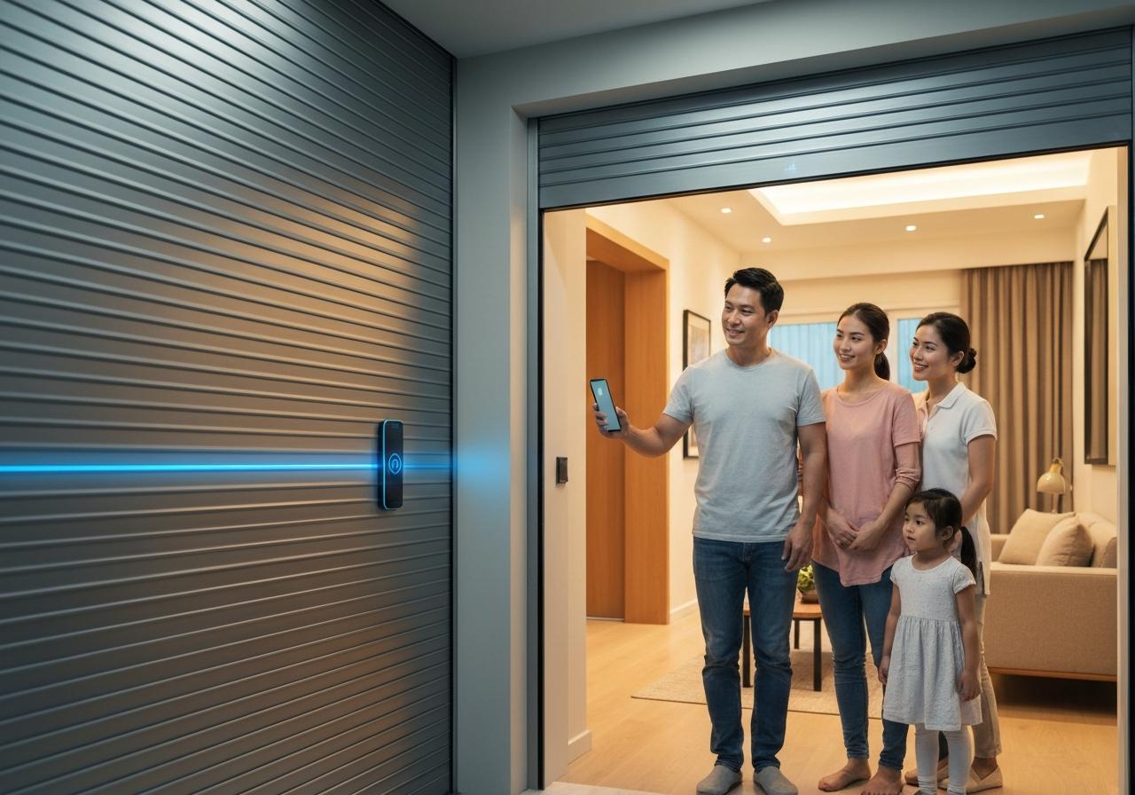 Cửa cuốn tích hợp AI