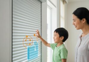 Cửa cuốn an toán cho trẻ em