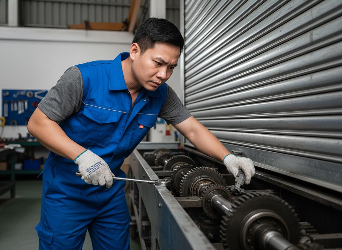 Độ đồng tâm trục cửa cuốn