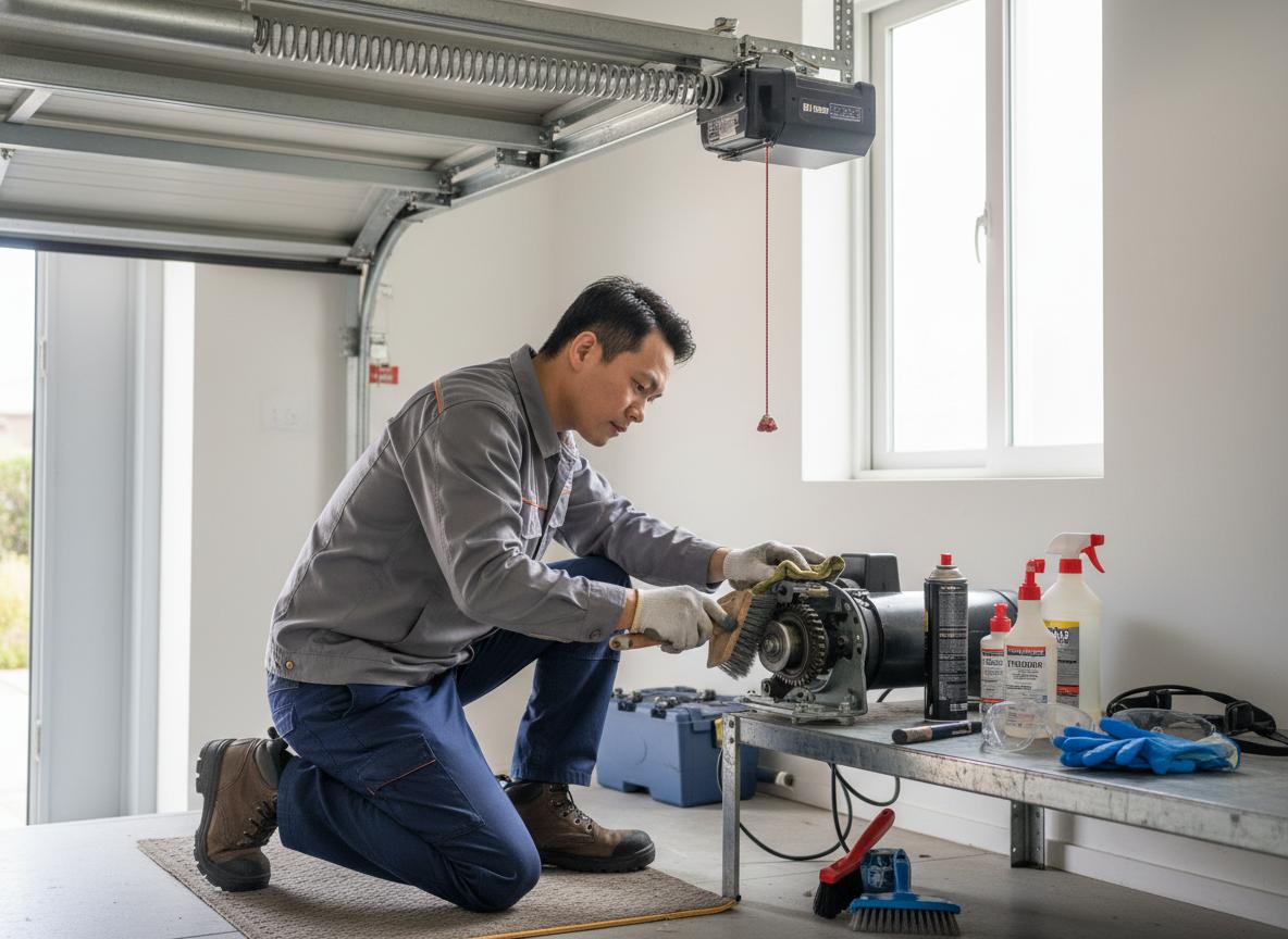 Vệ sinh motor cửa cuốn