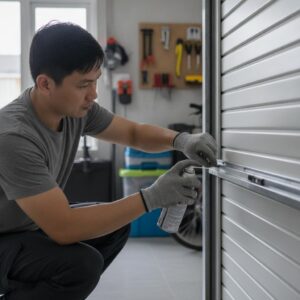 Bôi trơn ray cửa cuốn