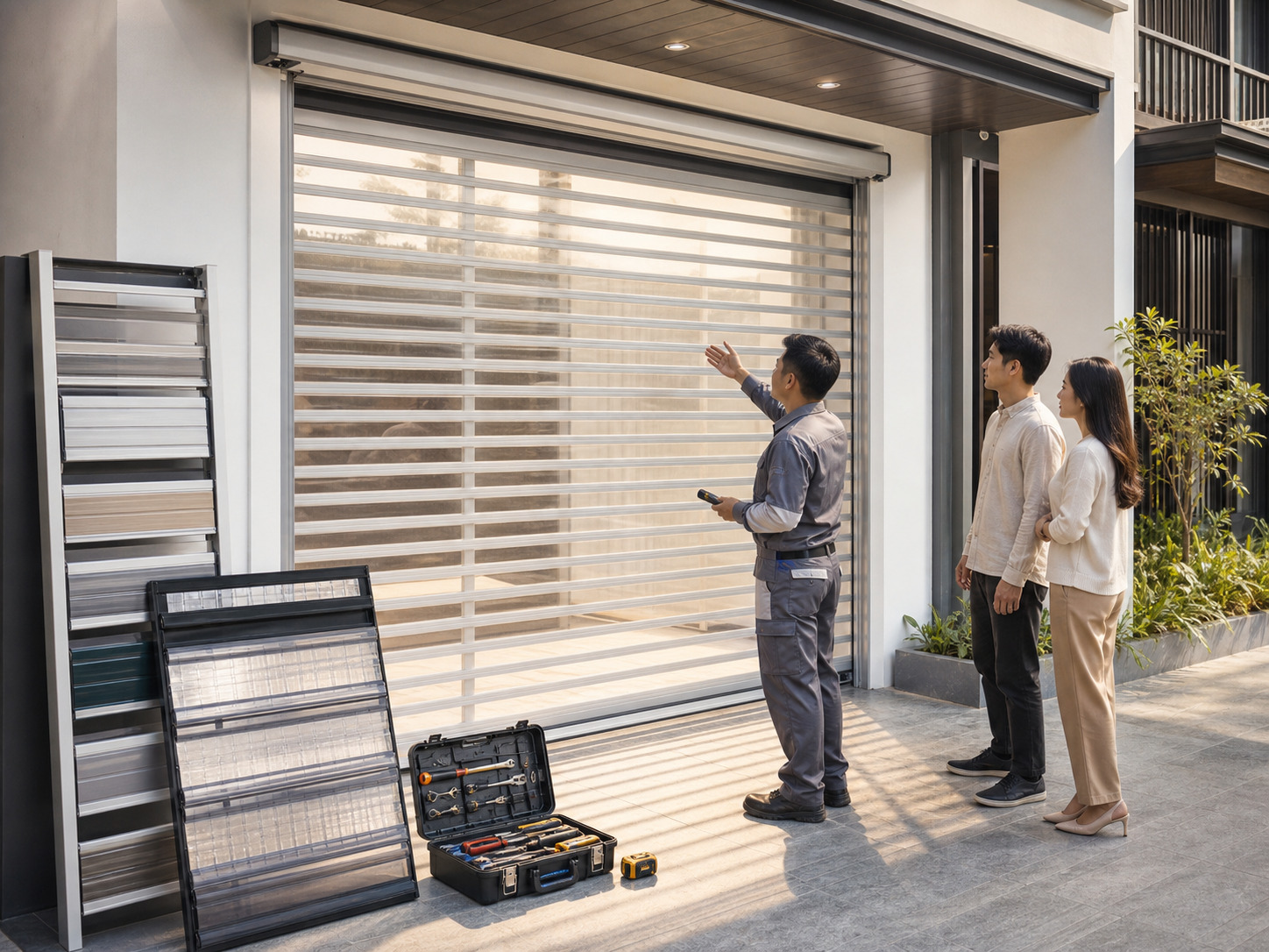 Cửa cuốn xuyên sáng