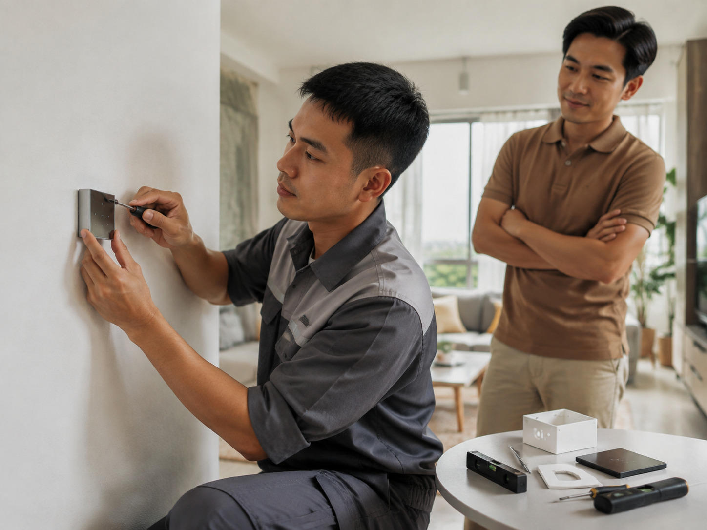 Nút bấm âm tường không dây