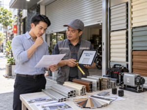 Chênh lệch giá cửa cuốn