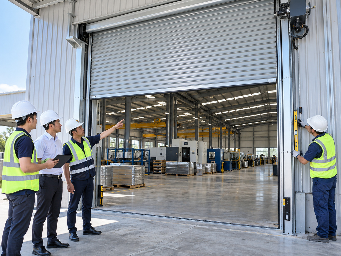 Cửa cuốn công nghiệp nhà xưởng là gì và phù hợp công trình nào?