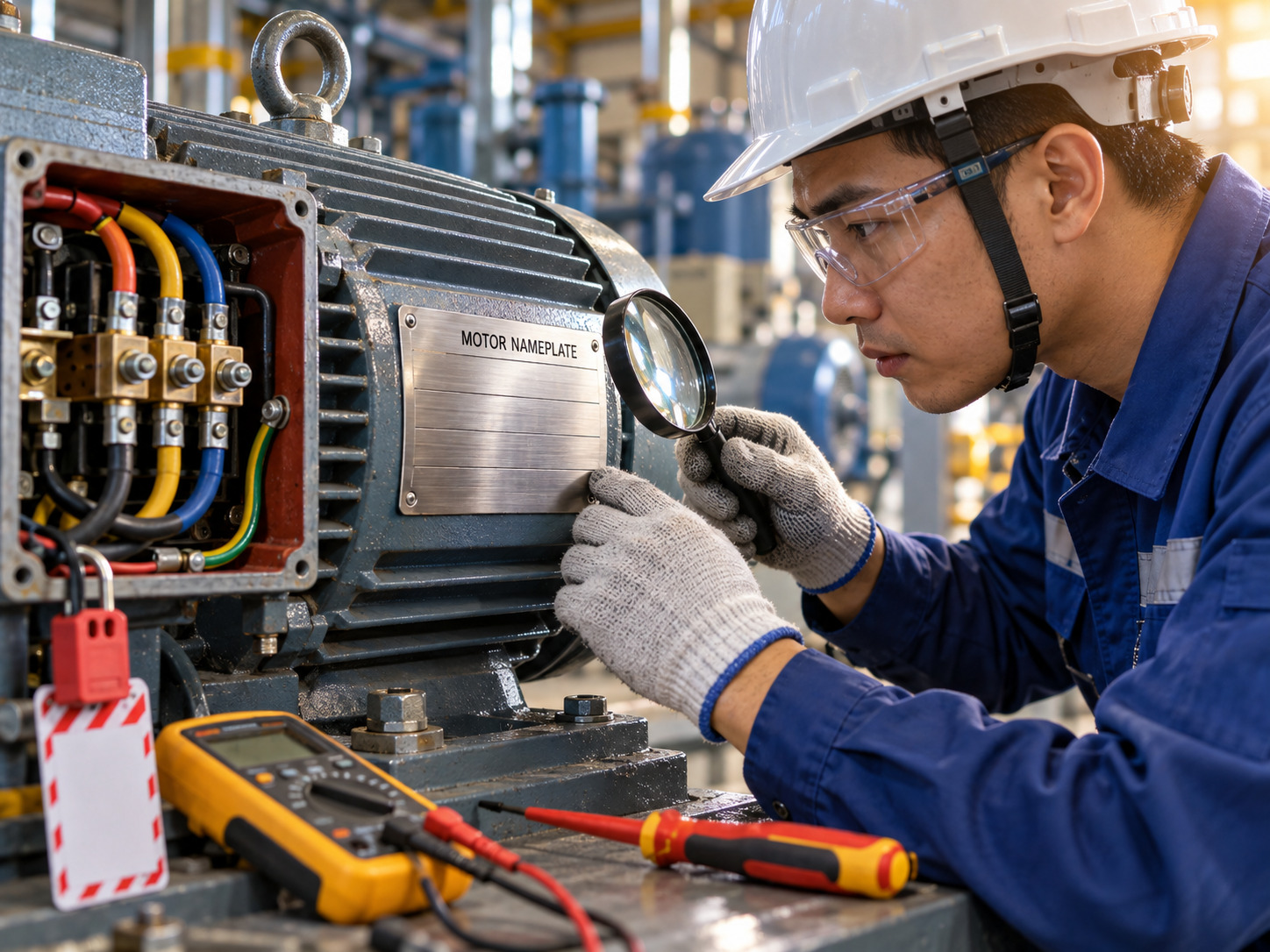 Ý nghĩa thông số trên nameplate motor và cách đọc đúng từng chỉ số