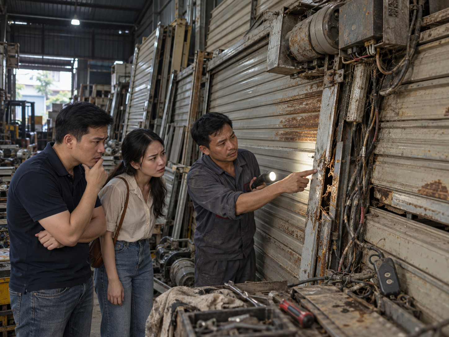 Những rủi ro cửa cuốn cũ thường gặp khiến người mua dễ mất tiền oan