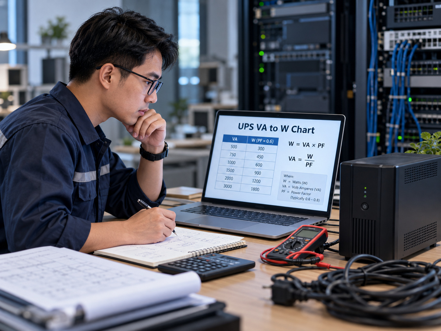 Cách tính thời gian lưu điện UPS theo ắc quy